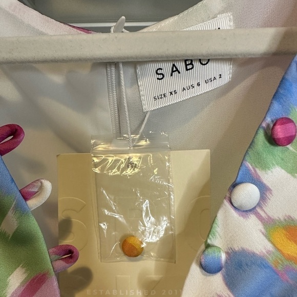 Sabo skirt irena dress brand new with tags xs floral - Picture 6 of 9